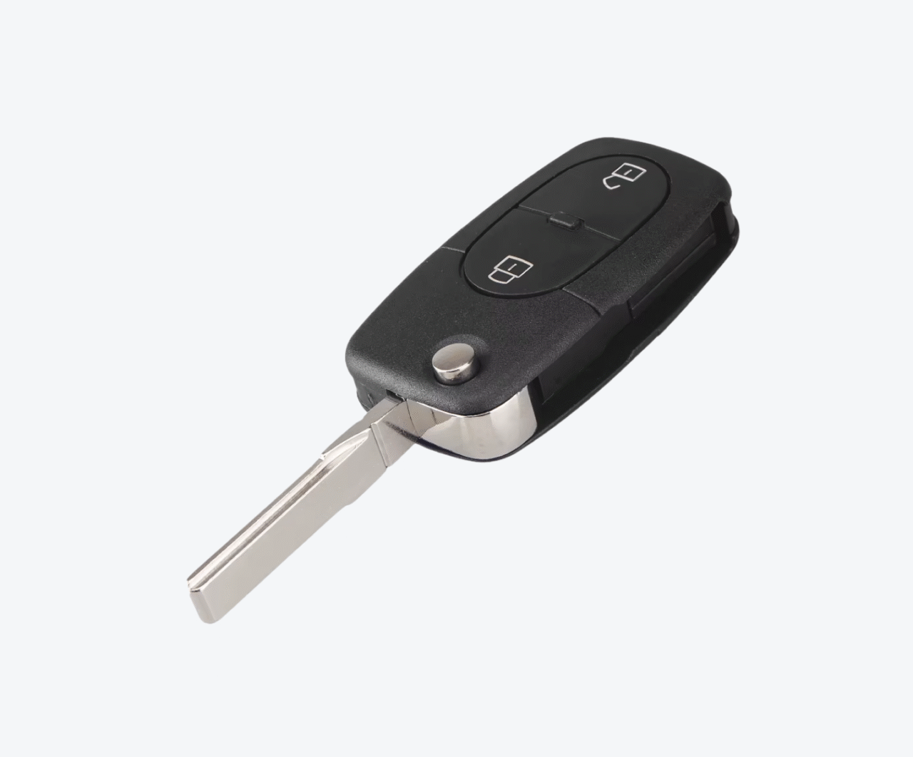 Carcasa Sevillana Con Cuna Audi 2 Botones + Pánico Para Pila 2032