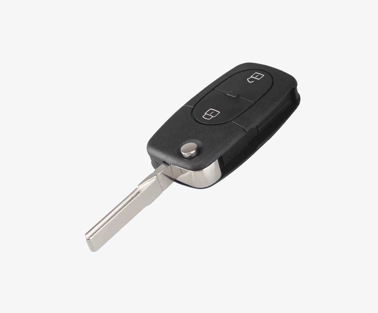 Carcasa Sevillana Con Cuna Audi 2 Botones + Pánico (Pila 1616) - Imagen 2