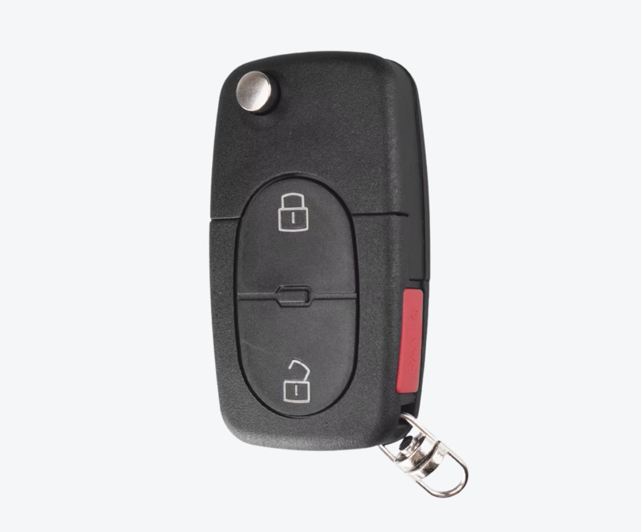 Carcasa Sevillana Con Cuna Audi 2 Botones + Pánico Para Pila 2032