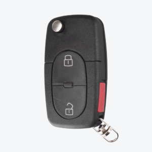 Carcasa Sevillana Con Cuna Audi 2 Botones + Pánico Para Pila 2032