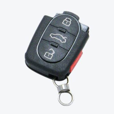 Carcasa Sevillana Sin Cuna Audi 3 Botones + Pánico (Pila 2032)