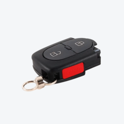 Carcasa Sevillana Sin Cuna Audi 2 Botones + Pánico Para Pila 2032