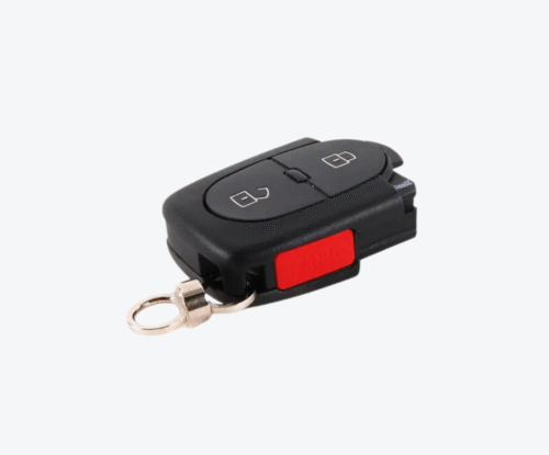 Carcasa Sevillana Sin Cuna Audi 2 Botones + Pánico Para Pila 2032