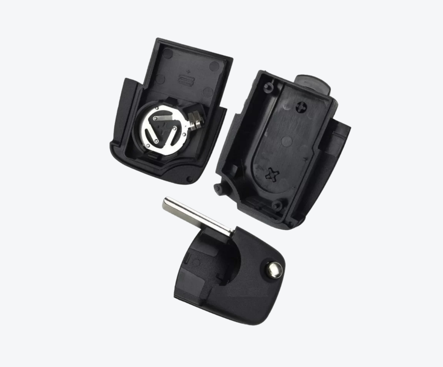 Carcasa Sevillana Con Cuna Audi 2 Botones Para Pila 2032 - Imagen 3