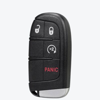 Carcasa Telemando Chrysler Dodge 3 + 1 Botones Con Llave De Emergencia