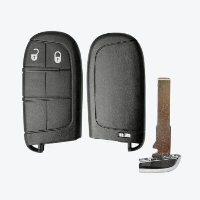 Carcasa Telemando Presencia Chrysler 2 Botones Con Llave De Emergencia Mapa