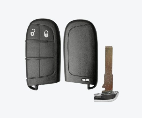Carcasa Telemando Presencia Chrysler 2 Botones Con Llave De Emergencia Mapa