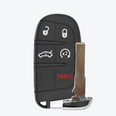 Carcasa Telemando Presencia Chrysler 4 + 1 Botones Con Llave De Emergencia Mapa