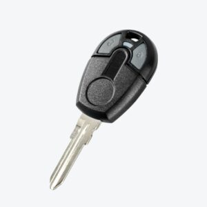 Carcasa Llave Fiat Gt15 3 Botones Negra Desmontable