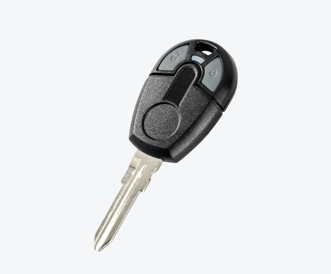 Carcasa Llave Fiat Gt15 3 Botones Negra Desmontable