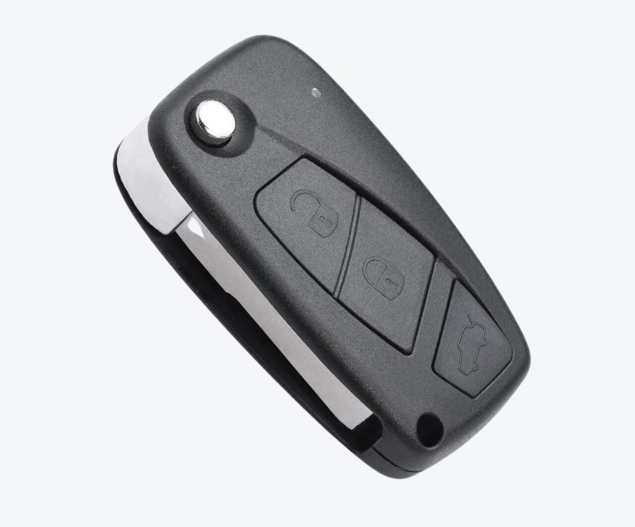 Carcasa Sevillana Fiat Negra 3 Botones Sin Porta Pilas