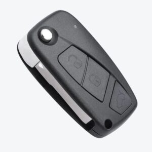 Carcasa Sevillana Fiat Negra 3 Botones Sin Porta Pilas