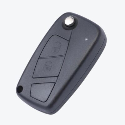 Carcasa Sevillana Fiat Negra 2 Botones Con Porta Pilas