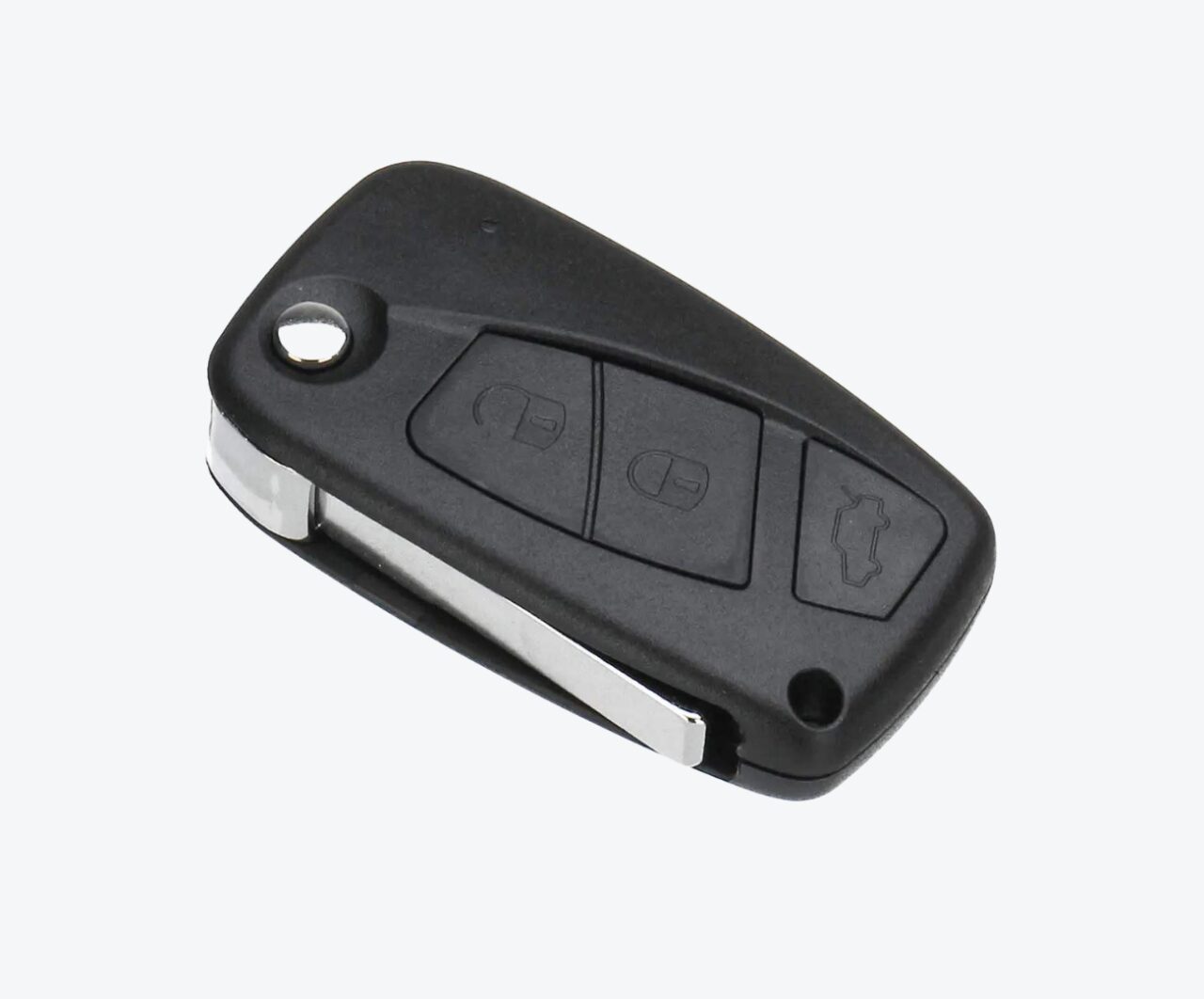 Carcasa Sevillana Fiat Negra 3 Botones Con Porta Pilas