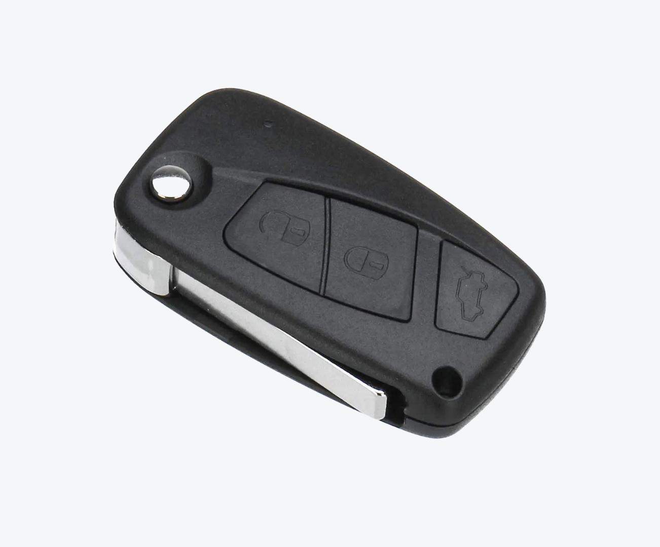 Carcasa Sevillana Fiat Negra 3 Botones Con Porta Pilas