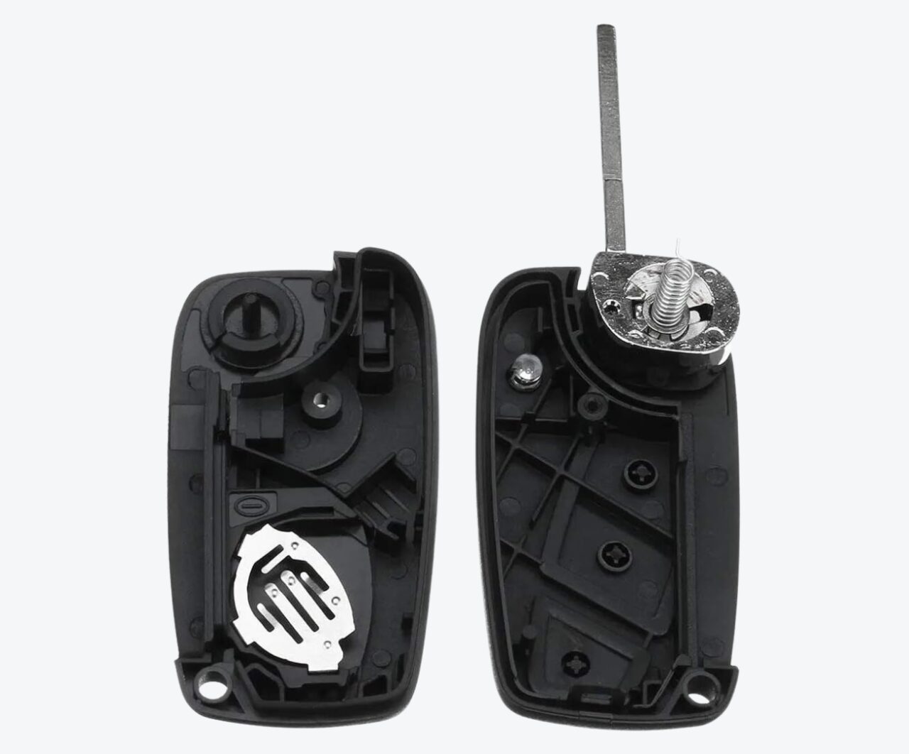 Carcasa Sevillana Fiat Negra 3 Botones Con Porta Pilas