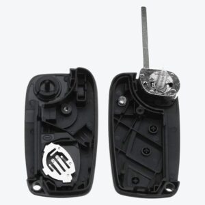 Carcasa Sevillana Fiat Negra 3 Botones Con Porta Pilas