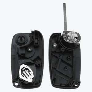 Carcasa Sevillana Fiat Negra 2 Botones Con Porta Pilas