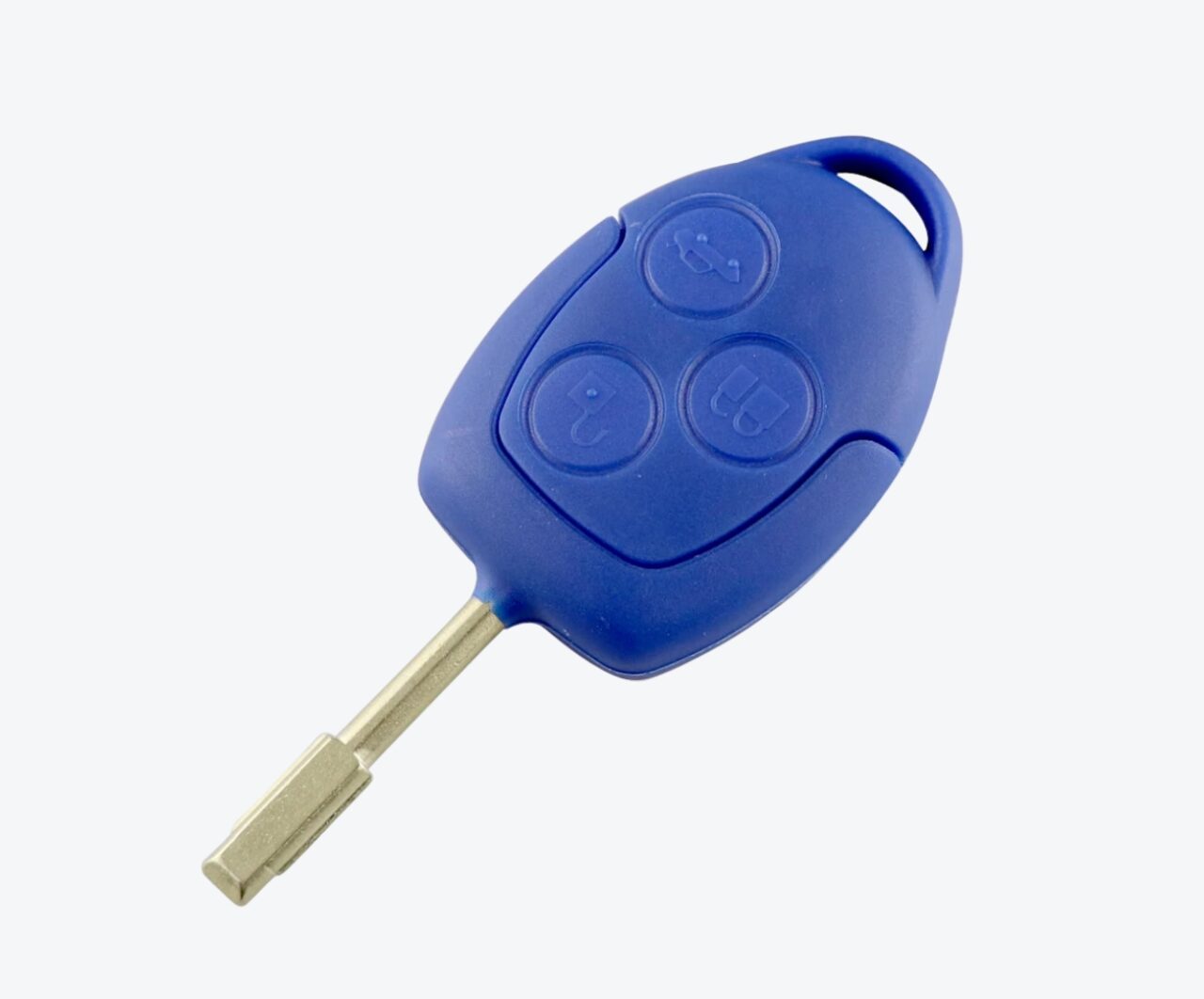 Carcasa Con Cuna Ford Fija 3 Botones Fo21 Azul