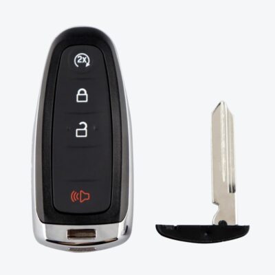 Carcasa Telemando Presencia Ford 3 + 1 Botones con Llave de Emergencia