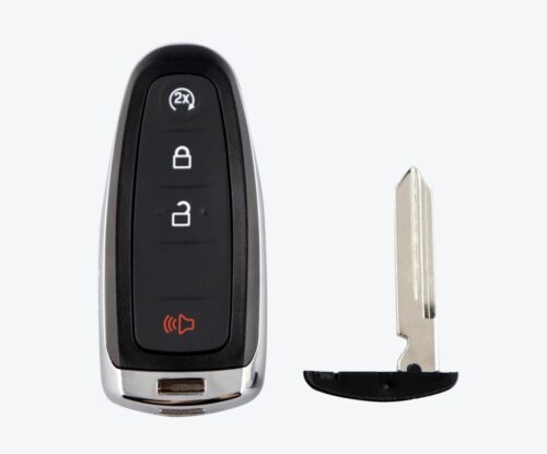 Carcasa Telemando Presencia Ford 3 + 1 Botones con Llave de Emergencia