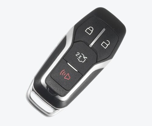 Carcasa Telemando Presencia Ford 3 + 1 Botones Con Llave De Emergencia
