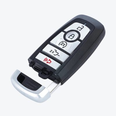 Carcasa Telemando Presencia Ford 4 Botones + 1 Con Llave De Emergencia