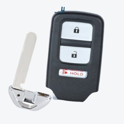 Carcasa Telemando Presencia Honda 2 + 1 Botones Con Llave De Emergencia