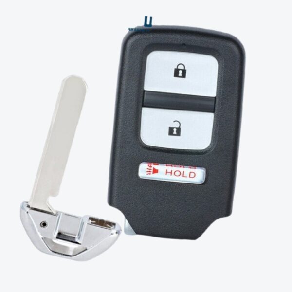 Carcasa Telemando Presencia Honda 2 + 1 Botones Con Llave De Emergencia