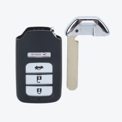 Carcasa Telemando Presencia Honda 3 + 1 Botones Con Llave De Emergencia
