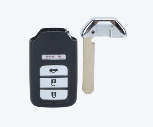 Carcasa Telemando Presencia Honda 3 + 1 Botones Con Llave De Emergencia