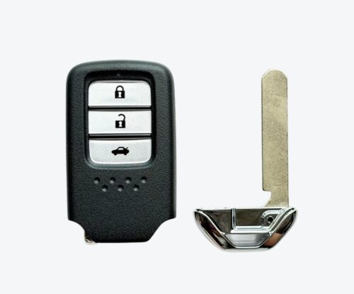 Carcasa Telemando Presencia Honda 3 Botones Con Llave De Emergencia Hon66