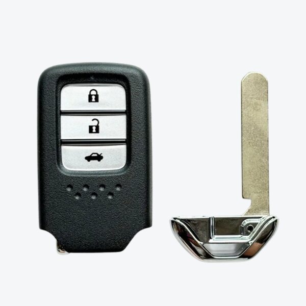 Carcasa Telemando Presencia Honda 3 Botones Con Llave De Emergencia Hon66