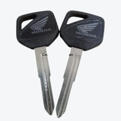 Llave Porta Chip Para Moto Honda Dentada Negra Izquierda Con Guia