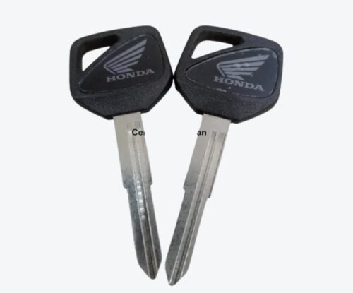Llave Porta Chip Para Moto Honda Dentada Negra Izquierda Con Guia
