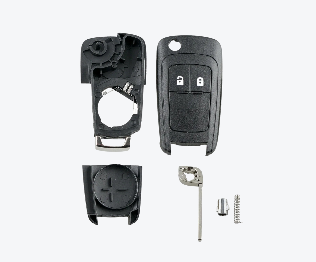 Carcasa Sevillana Chevrolet 2 Botones Hu100 S10 Tracker Spin - Imagen 2