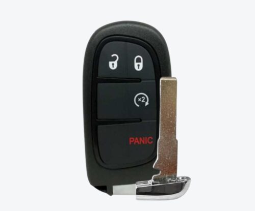 Carcasa Telemando Presencia Chrysler 3 + 1 Botones Con Llave De Emergencia Mapa