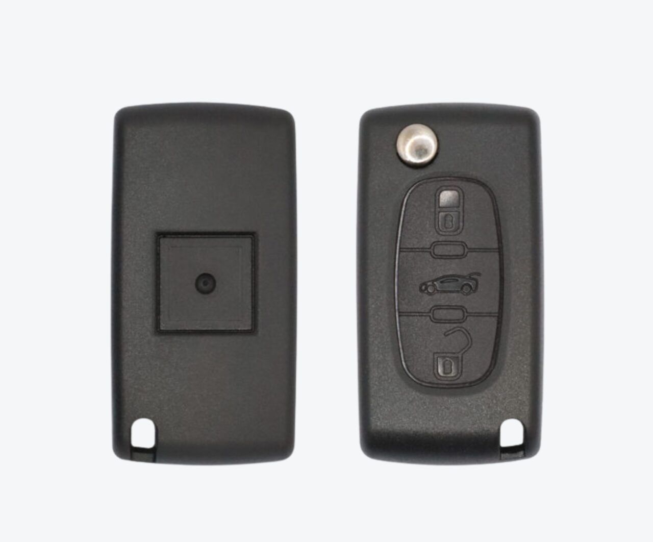 PAGINA WEB (79) Carcasa Sevillana Citroen 3 Botones Con Porta Pilas (Botón Auto)