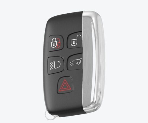 Carcasa Telemando Presencia Land Rover 4 + 1 Botones Con Llave De Emergencia