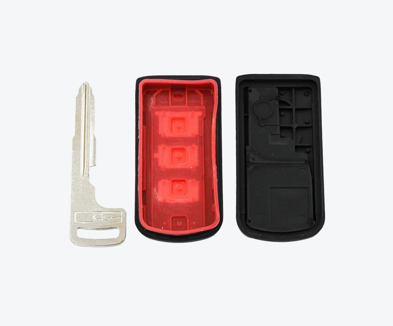 Carcasa Para Telemando Presencia Mitsubishi 2 + 1 Botones - Imagen 2