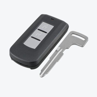 Carcasa Telemando Mitsubishi 2 Botones Con Llave De Emergencia
