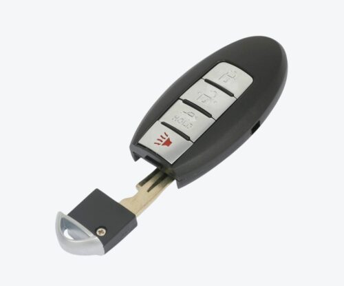 Carcasa Telemando Presencia Nissan 3 + 1 Botones Con Llave De Emergencia