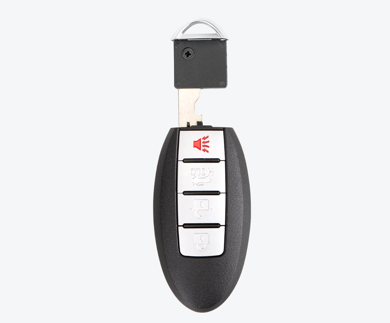 Carcasa Telemando Presencia Nissan 3 + 1 Botones Con Llave De Emergencia - Imagen 2