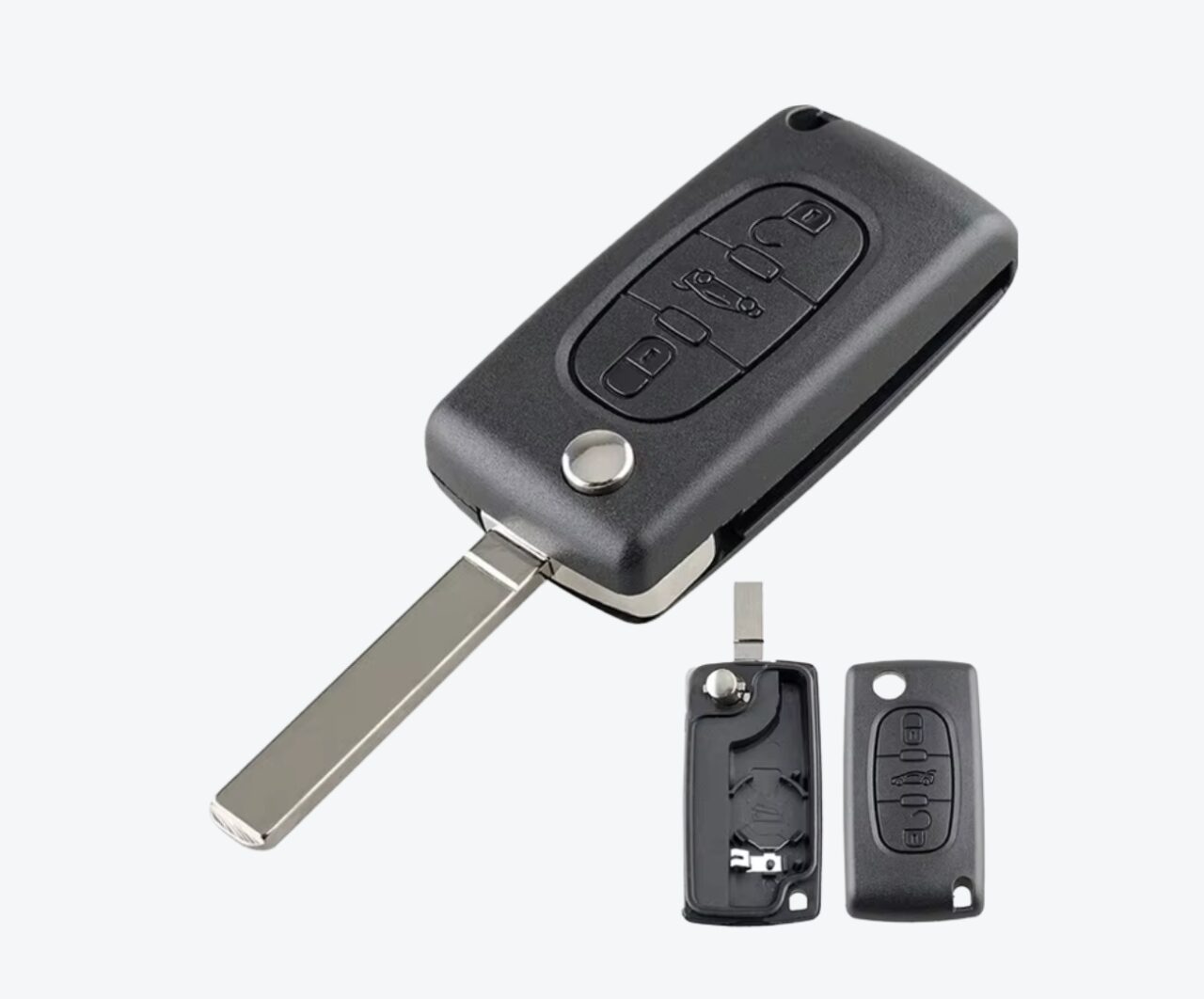 PAGINA WEB - 2025-09-10T102039.343 Carcasa Sevillana Peugeot 3 Botones (Autito) Con Porta Pilas CE0536