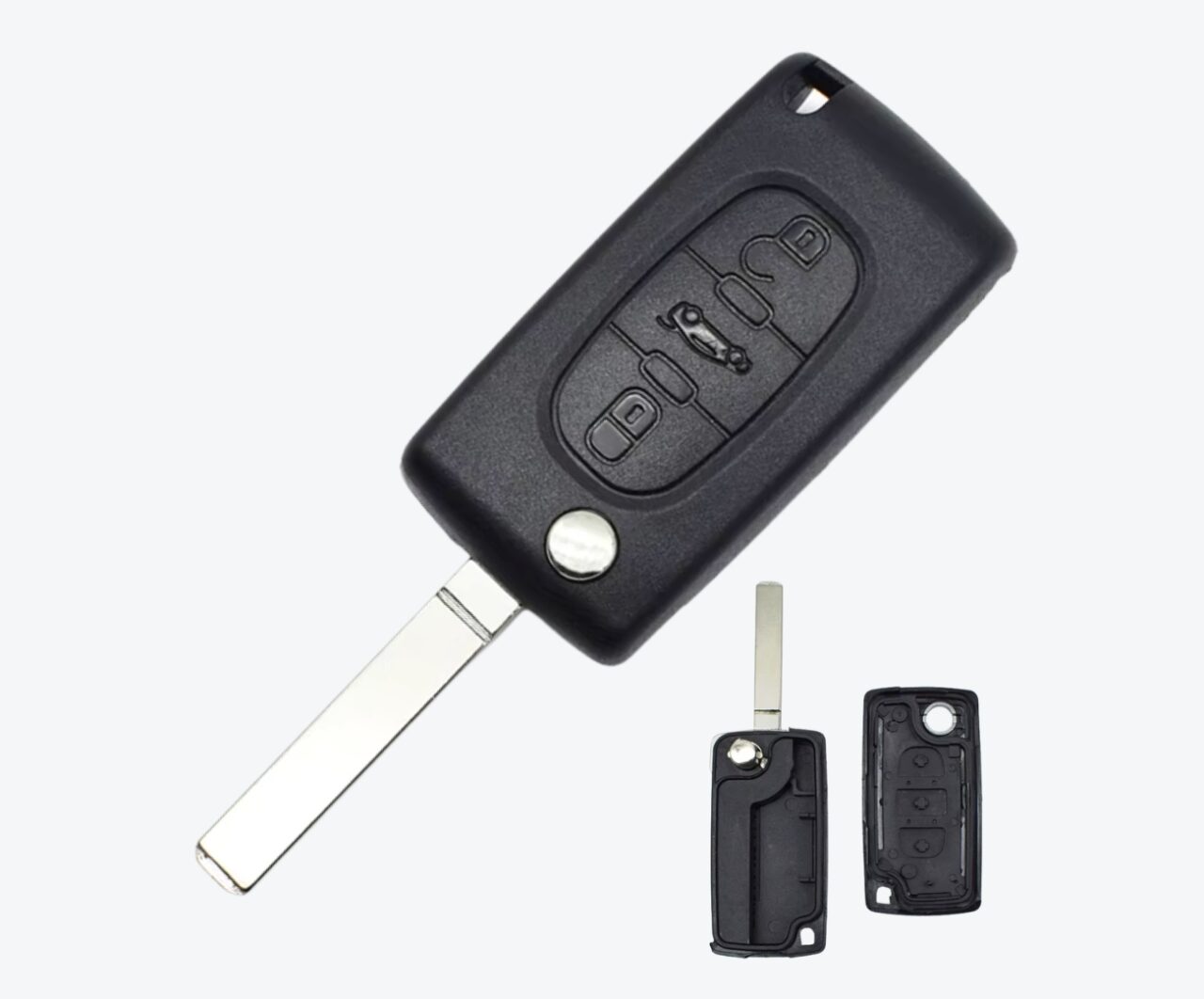 Carcasa Sevillana Peugeot 3 Botones (Autito) Sin Porta Pilas CE0523