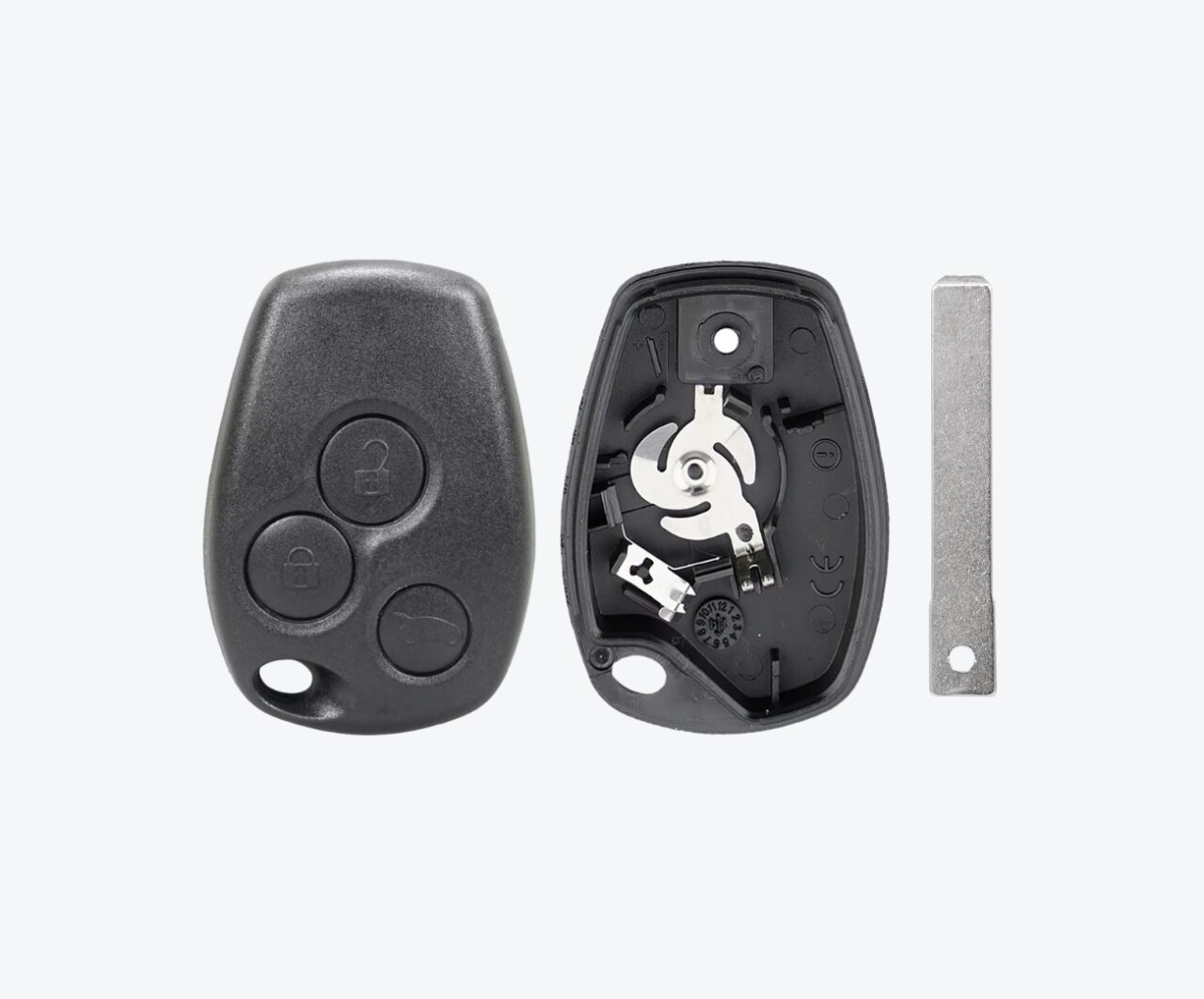 Carcasa Llave Renault Sandero 3 Botones Mapa