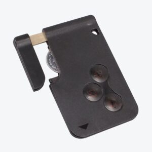 Carcasa Tarjeta Megane 3 Botones Con Llave De Emergencia