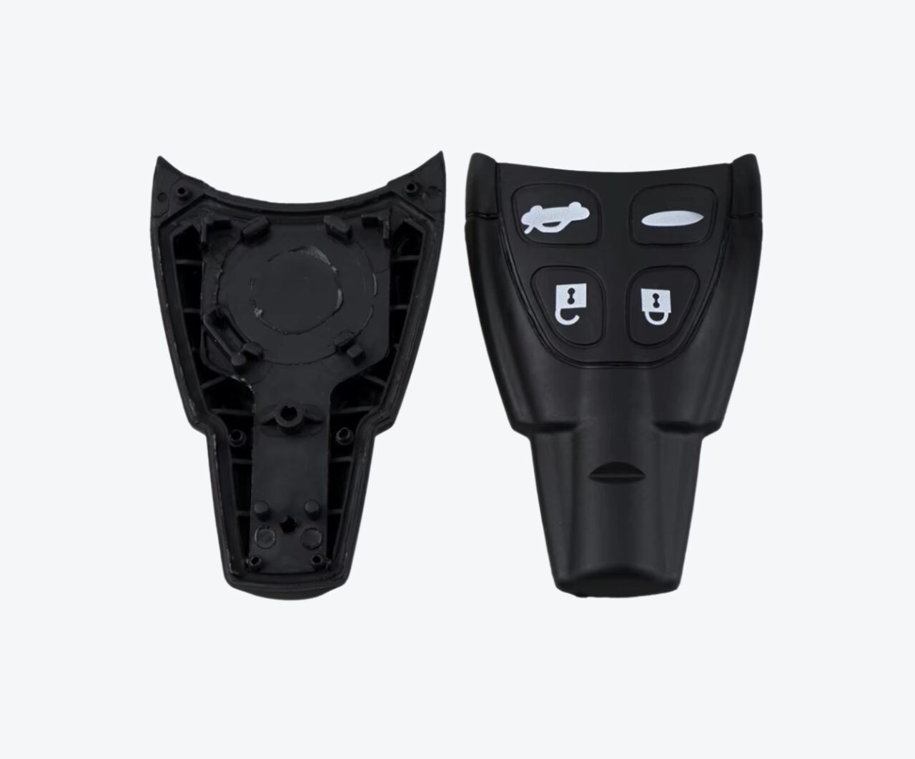 Carcasa Saab Smart 4 Botones Con Llave De Emergencia