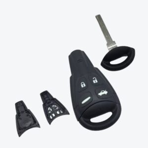 Carcasa Saab Smart 4 Botones Con Llave De Emergencia