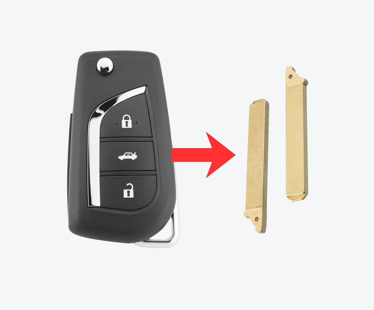Inserto Para Llave Toyota Navaja Va2 - Imagen 2